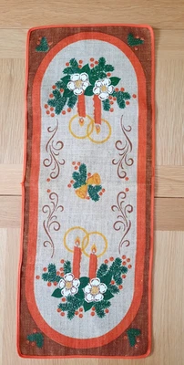 Scandinavian Christmas hessian table runner - Image 1 of 4