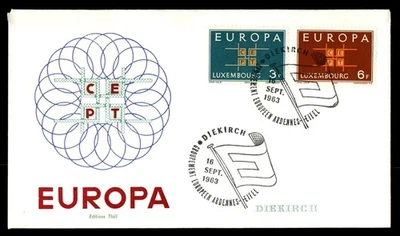 Mayfairstamps Luxembourg FDC 1963 Europa Cept Combo First Day Cover aau_27577 - Image 1 of 2