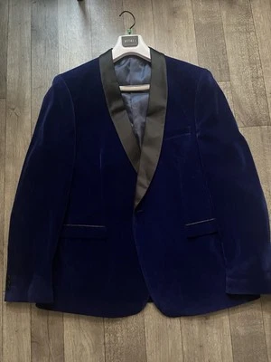 Chaqueta Blazer Inserch Italy Para Hombre Edición Limitada Terciopelo AZUL MARINO Talla XL  Foto 1 de 3