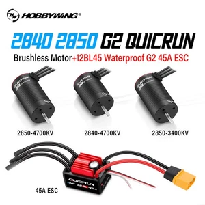 Hobbywing Quicrun 2840 2850 Brushless Motor oder 12BL45 45A ESC für 1/12 RC Auto - Bild 1 von 20