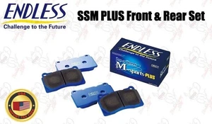 ENDLESS Genuine Frpnt & Rear Brake pads SSM PLUS For JZA80 Supra 93-02 16inch - Picture 1 of 10