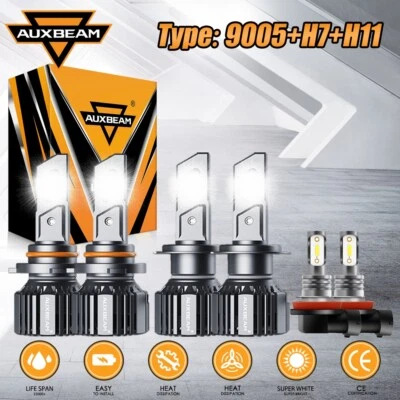 Combo faros LED + bombillas antiniebla AUXBEAM para Subaru Outback Legacy 2010-2014 Foto 1 de 4