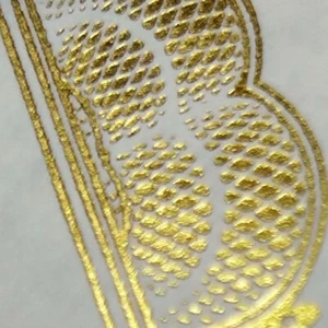 Gold Foil Embossed Certificates Blank 8.5 x 11 60# text white parchment (1,000) - Picture 1 of 3