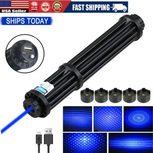 5mW blue Burning Pointer Laser USB Charging Visible Dot Laser USA - Picture 1 of 15