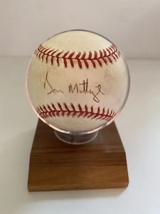 Autógrafo de colección de Don Mattingly en béisbol oficial MLB New York Yankees - Imagen 1 de 2
