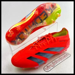 Adidas Predator Elite FG Low Soccer Cleats Mens Size 7 Solar Red Black IF8883 - Picture 1 of 12