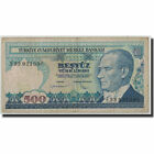 [#314637] Geldschein, Türkei, 500 Lira, L.1970 (1983), 1970-01-14, KM:195, SGE