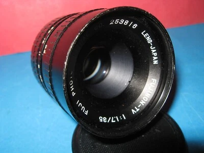 Lens FUJINON-TV 1.7/35mm by FUJI OPTICAL CO for C mount (M25) - VERY RARE! - Image 1 of 4