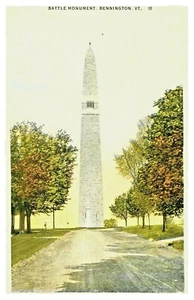 1908 Battle Monument Bennington Vermont INTERESTING MESSAGE ON BACK Postcard E11 - Picture 1 of 3