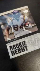 Tarjeta de fútbol americano Randy Moss Upper Deck debut novato Oakland Raiders - Imagen 1 de 3