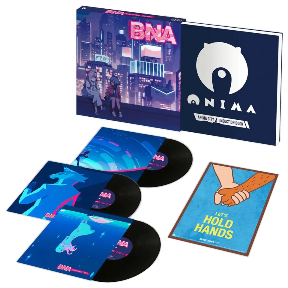 BNA Brand New Animal Anime Soundtrack Vinyl Record 3 LP + Artbook + Poster NEW - Image 1 of 1