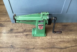 Vintage Landis Leather Skiver Machine Shoe Repair Cobbler USA Green Free Ship - Picture 1 of 11