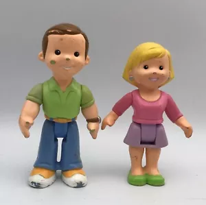 Fisher Price Mi Primera Casa de Muñecas Casa de Muñecas MAMÁ Y PAPÁ Padres Familia Figura Muñeca - Imagen 1 de 2