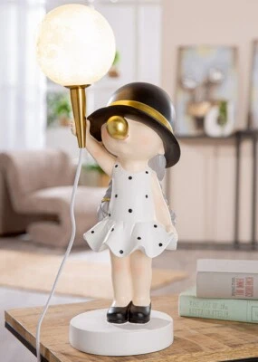 Gilde LED Leuchte Lampe Mädchen mit Kaugummi Bubblegum 48 cm hoch 59048 - Bild 1 von 2