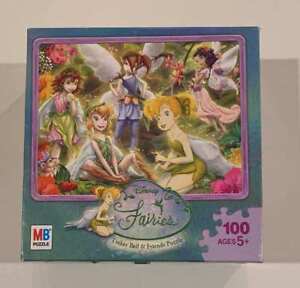 Tinkerbell & Friends 100 pc Puzzle Disney Hasbro MB Complete EUC Fairies