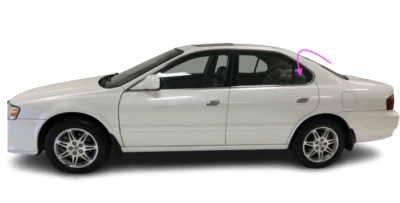 Fits 1999-2003 Acura 3.2 TL 4 Door Sedan Driver Side Rear Left Vent Window Glass - Image 1 of 4