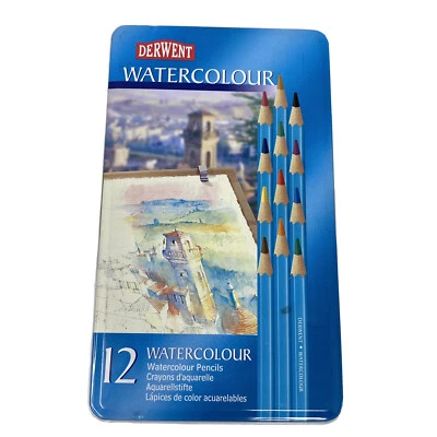 Set Of 12 Derwent Watercolour Pencils Made In England UK Number 32-881 - Image 1 of 4