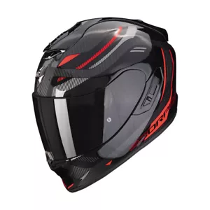Full-Face Fiber Scorpion Exo 1400 Evo Carbon Kydra Red L Red Helmet - Picture 1 of 1