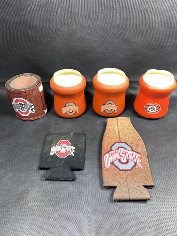 Vintage Ohio State Football Beer Can Cooler Koozie Lot Cover
