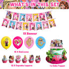 30pcs Pink Barbie Princess Party Decoration includes Banner Cake Topper Balloons