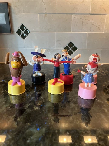 6 Vintage 60’s Push Button Puppets Hanna-Barbera Kohner Brothers Inc. Lot Cover
