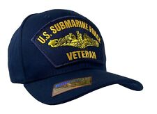 U.S. Navy Submarine Hat Gold Dolphins Blue Ball Cap