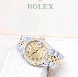 Rolex 31mm 2 Tone Champagne Jubilee Roman Datejust REF: 68273 (8.24 Million) - Picture 1 of 4