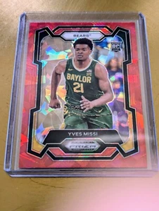 2024 Panini Prizm Draft Picks - Yves Missi #54 Red Cracked Ice Prizm (RC) - Picture 1 of 2
