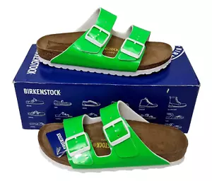 Sandalias de cuero verde fluo natural BIRKENSTOCK Arizona Niet para mujer EU 37 UK 4 - Imagen 1 de 8