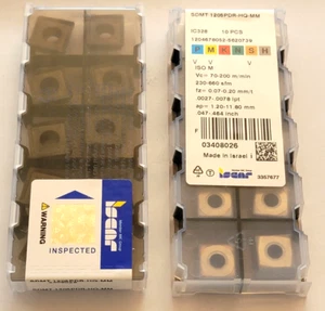 SDMT 1205PDR HQ-MM IC328 ISCAR *** 10 INSERTS *** FACTORY PACK *** - Picture 1 of 1