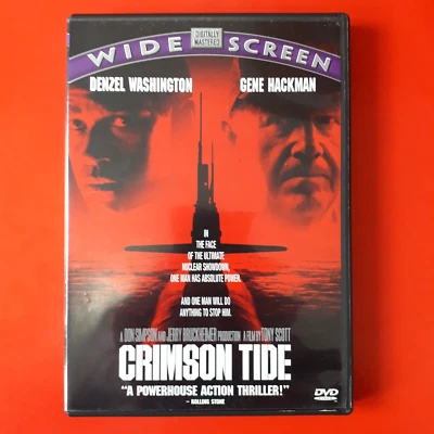 CRIMSON TIDE - DVD - REGION 1 - 1995 - DENZEL WASHINGTON - GENE HACKMAN - Image 1 of 3