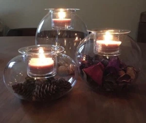 PartyLite - P91540 CLEARLY CREATIVE ECLECTIC VOTIVE TRIO NEW - Picture 1 of 6