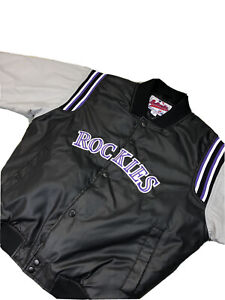 Vintage Starter Diamond Collection Colorado Rockies MLB Satin Jacket Youth SZ XL