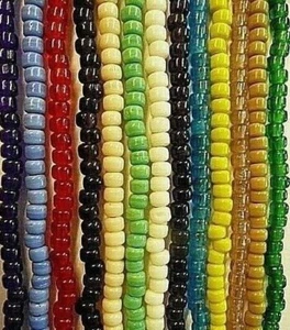 PERLINE CORVO IN VETRO 9 mm TUTTI I COLORI!! Scegli 100 per filo SPEDIZIONE GRATUITA! - Foto 1 di 20