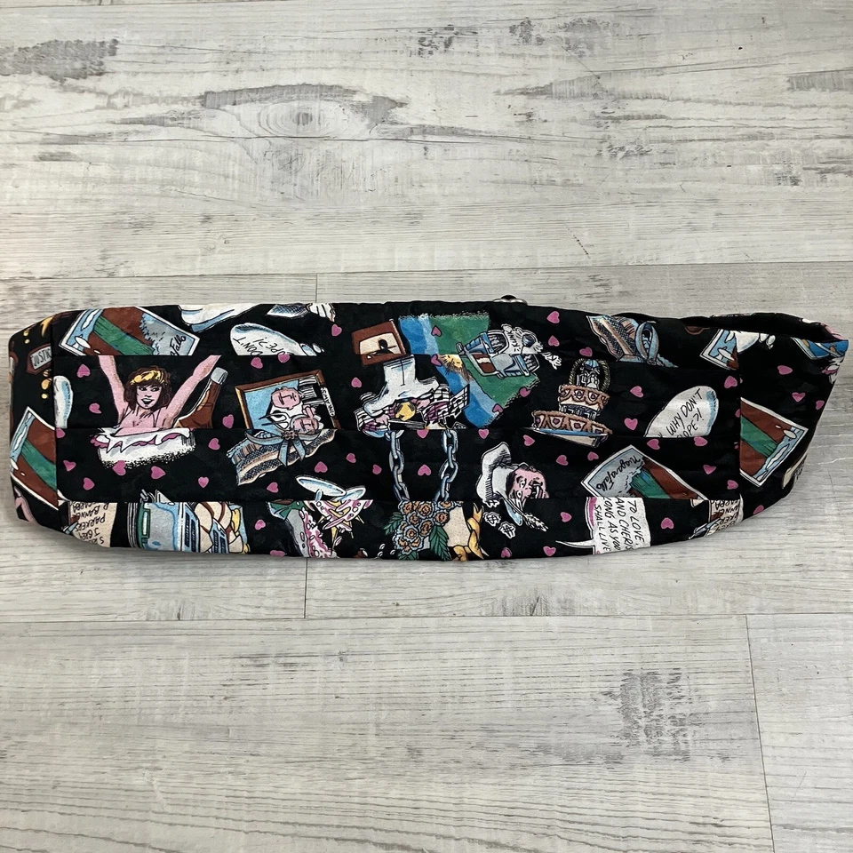 VIntage Nicole Miller Cummerbund Wild Cartoon Wedding Print Elastic Band EUC - Image 1 of 4