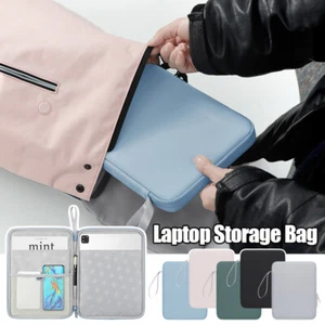 Waterproof Sleeve Bag For Tablet Storage Bag Portable PU Soft Tablet Sleeve Case - Picture 1 of 17