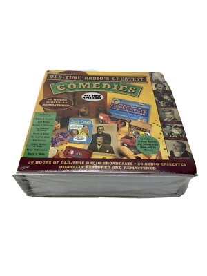 Old Time Radio's Greatest Comedies Audio Cassette Tapes 20 Box Set+32pg Booklet - Image 1 of 4