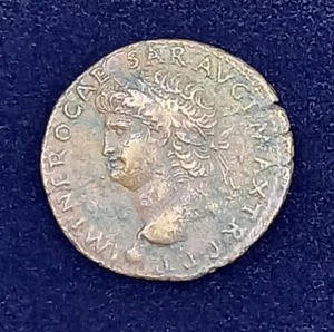 Kaiser Negro 54-68 AD Dupondius RIC 412 - Imagen 1 de 4