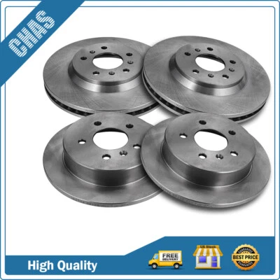 Front Rear Discs Brake Rotors For 2006 2007-2010 Chevrolet Impala Monte Carlo Foto 1 de 4
