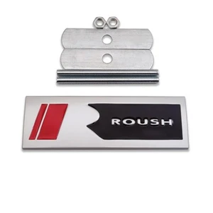 Metal Roush Logo Car Front Grille Emblem 3D Racing Sport Turbo Auto Grill Bagde - Bild 1 von 8
