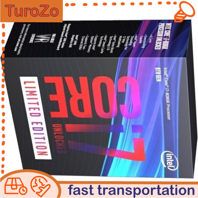 Intel Core i7-8086K Coffee Lake  LGA 4.0 GHz 1151 300 Series 95W Processor BOX - Image 1 of 4