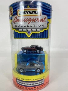 Matchbox 1997 Inaugural Collection Black +FIRST SHOT '68 Mustang Cobra Jet - Picture 1 of 4