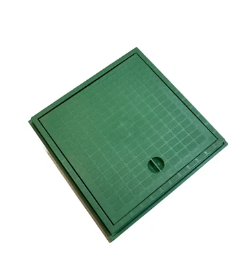 CHIUSINO COPERCHIO IN PLASTICA POLIPROPILENE CON TELAIO VERDE - Imagen 1 de 3