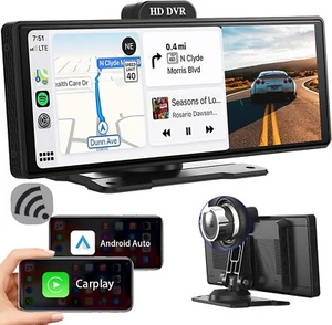 Wireless Apple Carplay Android Auto Car Stereo, 9.3" HD IPS Screen Portable C... - Picture 1 of 6