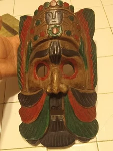 Thailand tribal hand carved mask - Picture 1 of 10