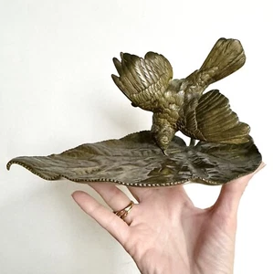 Lovely Antique Austrian Bronze Sculpture Bird on a Leaf, Possibly Franz Bergman - Picture 1 of 16