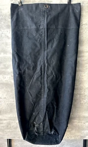 Vintage US Army Military Black Canvas Distressed Duffel Carrying Gear Bag - Bild 1 von 9