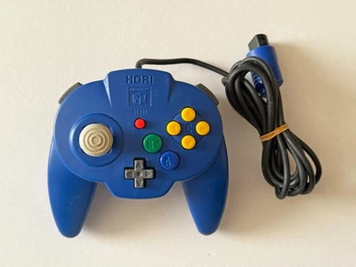 N64 Hori Pad Mini 64 Blue Controller Nintendo 64 Ao Game Made in Japan JP - Image 1 of 4
