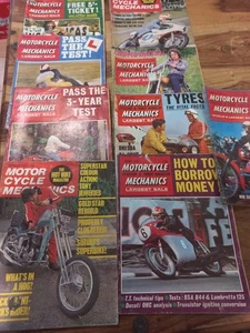 9 x Motorcycle Mechanics 1970s Magazines BSA Thunderbolt NSU AtlasLambretta - Picture 1 of 4