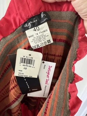 Nuevo con etiquetas Vestido Agnes B Hecho en Francia 100% Seda Foto 1 de 4